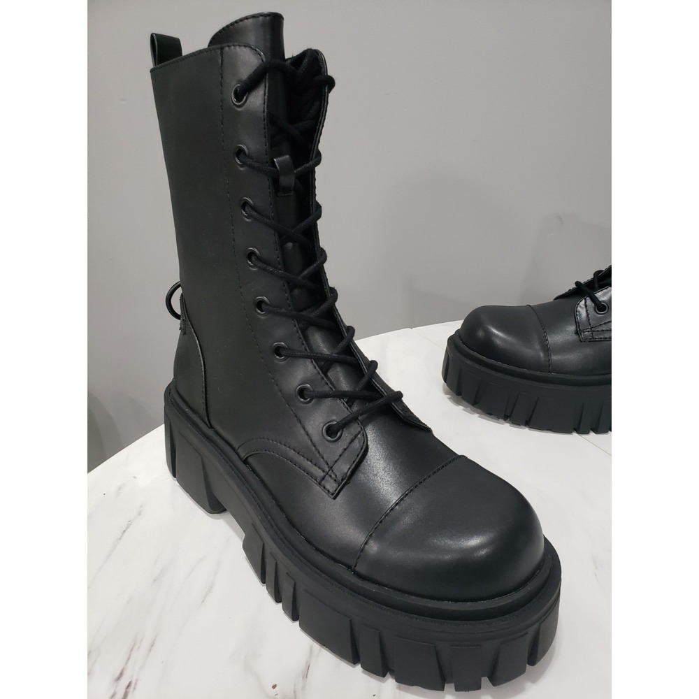 NEW NO BOX SIZE‎ 11 Dolls Kill Current Mood D Ring CHUNKY Platform Combat Boots